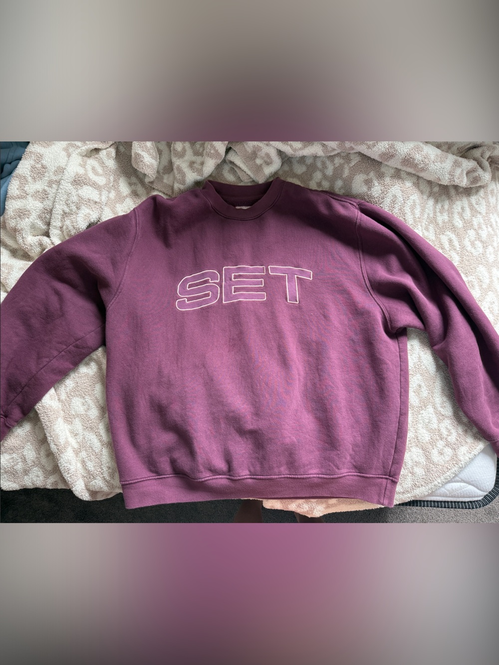 SET Active Plum Crewneck Sweatshirt